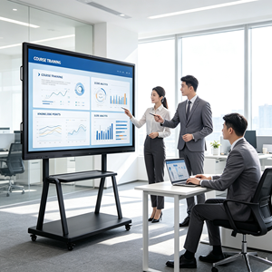 Dual System 4K <strong>Smart</strong> Conference <strong>Screen</strong> 65 75 86 98 Inch Multi Touch Intelligent Writing Wireless Casting Display - Product Image 2