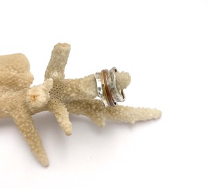 Anillos de banda giratoria de Plata de Ley 925 hechos a mano para mujer, ajuste de bisel, joyería de promesa de boda, bisel antiansiedad - Product Image 3