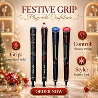 Ensemble de poignées de club de golf Premium CP2 Pro Wrap Rubber Iron Wood Hybrid, confortables, antidérapantes et durables