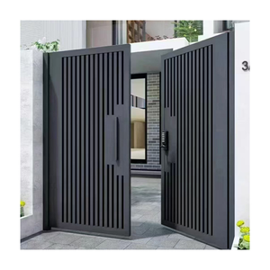 Tùy chỉnh zimumen phong cách chống trộm cửa nội thất Hợp kim nhôm cổng sân biệt thự thép Swing cổng - Product Image 1