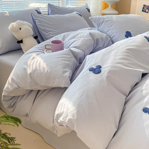 Cartoon Four Piece Set 100% Cotton Woven Quality 200TC All Season <strong>Bedding</strong> Sheet - Product Image 1