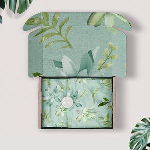 Cajas planas de cartón corrugado ecológico impresas personalizadas a buen precio con logotipo - Product Image 4