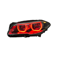 Accessoires automobiles SJC, phare pour BMW Série 5 F10, phares LED RGB, phares améliorés, multicolores, RGB Angel Eyes, ensemble de feux avant