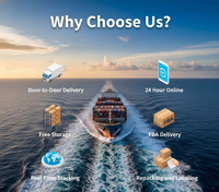 Transitaire maritime express Chine-Canada, assurance gratuite, agent logistique FBA, expédition mondiale, conteneur 20GP, conteneur complet