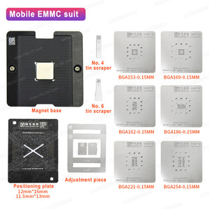 ชุดอุปกรณ์ลายฉลุ6in1สำหรับซ่อม BGA BGA153 emc/emcp/ufs/font 162 /169 /186 /<span class=keywords><strong>221</strong></span>/ชุดลายฉลุ254 - Product Image 3