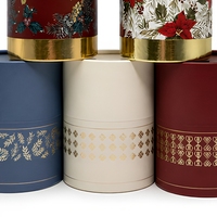 Emballage personnalisé en tube de papier cylindrique, boîte en carton kraft, boîte ronde pour thé, bougies, cosmétiques