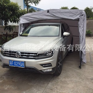 Delida Outdoor Carport Retractable Folding Garage For Vw Car Manual Operation Zinc Plating Cloth Tarpaulin - Product Image 1