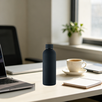 Gourde isotherme double paroi en acier inoxydable écologique colorée 350ML/500ML/750ML, portable pour l'extérieur, à petite ouverture