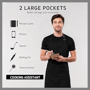 Tabliers personnalisés avec logo pour la cuisine, la <span class=keywords><strong>boulangerie</strong></span>, le barbecue, les salons de coiffure, le jardinage, le travail, les cadeaux, le camping – pour femmes, hommes, adultes et enfants - Product Image 6