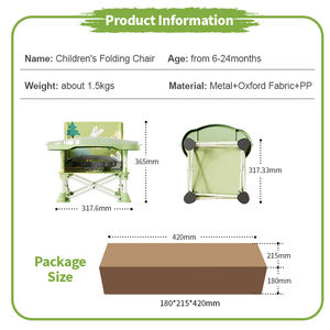 Cadeira de Praia Portátil Leve com Logo Personalizado para Bebês, Ideal para Camping e Uso na Sala de Estar e Cozinha, Ecológica - Product Image 4