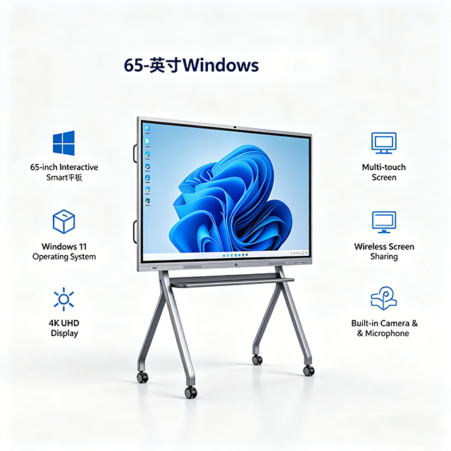 Professional 65 Inch Fast Response Touch Digital Teaching Board with Windows Digital Teaching Board for Classroom