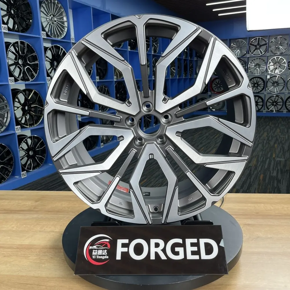 Réplica personalizado Trabalho Liga BBS Rodas 14 15 16 18 20 22 Polegada Cinza prateado forjado Jantes para Tesla Modelo Y Modelo S Audi BMW