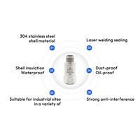 IEPE Industrial Vibration Sensing mit wasserdichtem/staub dichtem/öl beständigem Design und breitem Frequenzgang-Beschleunigung sensor