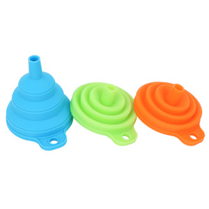Bán Buôn Giá Rẻ Mini DIY Thực Phẩm Cấp Gấp Silicone Phễu Đóng Mở Nhựa Có Thể Gập Lại <span class=keywords><strong>Separatory</strong></span> Bột Cà Phê Bia Phễu - Product Image 3