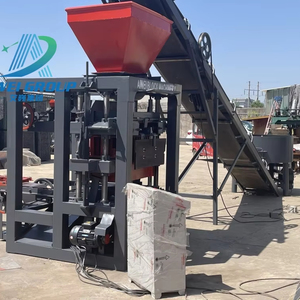 Máquina Semiautomática para Fabricar Bloques de Hormigón QT 4-24, Máquina de Construcción de Bloques Huecos con Presión Hidráulica, Motor Principal - Product Image 1