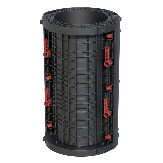 Reusable Lightweight Round Plastic Column Formwork Construction Concrete Column Formwork Shuttering