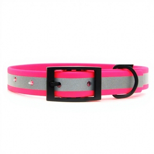Collier de luxe personnalisé pour chien, imperméable, en sangle souple enduite de PVC, boucle en laiton massif, à libération rapide, confortable et rembourré - Product Image 2