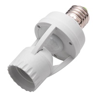 Soporte de lámpara con Sensor infrarrojo, AC100-240V, E27, Pir