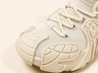 Chaussures décontractées pour hommes, respirantes, en tricot épais, avec semelle en caoutchouc antidérapante, plateforme