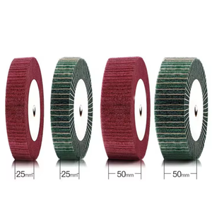 AutoErizo 5" Nylon Flap Buffing Wheel <strong>Non</strong> Woven Stainless Steel <strong>Abrasive</strong> Cloth Sanding Grinder <strong>Non</strong> Woven Polishing Wheel - Product Image 2