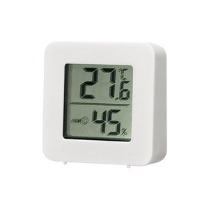 Digital Thermometer Hygrometer White Plastic Indoor Temperature Humidity Monitor For Baby Room Home Use - Product Image 5