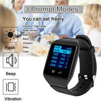 Système de Paging Fonctionnel CATEL CTW09 2 Récepteurs Montre-Bracelet 15 Boutons d'Appel pour Restaurant