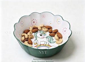Tazón Pequeño de Melamina de Grado Alimenticio con Diseño de <span class=keywords><strong>Unicornio</strong></span>, Tazón para <span class=keywords><strong>Cereales</strong></span> para Niños, No Tóxico, Apto para Microondas (Baja Temperatura), Fácil de Limpiar - Product Image 4