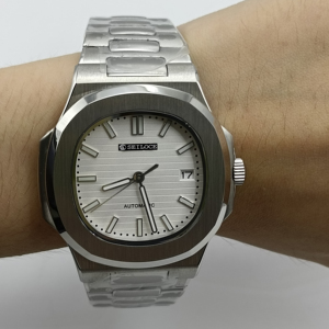 Reloj de Hombre de Acero Inoxidable, Movimiento Automático NH35, Cristal de Zafiro, Esfera con Agujas, Resistente al Agua 5BAR - Product Image 6