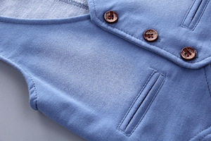 Vêtements pour enfants en gros, jeans pour enfants, manteau en coton pur pour garçons, ensembles trois pièces pour enfants - Product Image 5