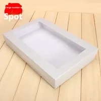 Scatole Regalo in Carta con Coperchio Trasparente in Plastica, Confezioni con Finestra in PVC per Imballaggio di Biancheria Intima, Vestiti, Sciarpe e Magliette