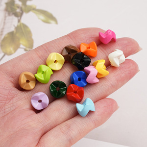 Cuentas sueltas de acrílico de colores, formas mixtas para hacer pulseras, venta al por mayor, 100 unidades, AC4822 - Product Image 4
