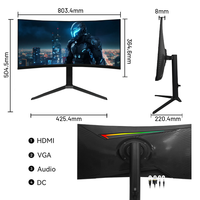 Moniteur de jeu 34 pouces 4K WQHD IPS VA Panel 240Hz 1ms FreeSync G-Sync compatible Écran PC pour E-sport