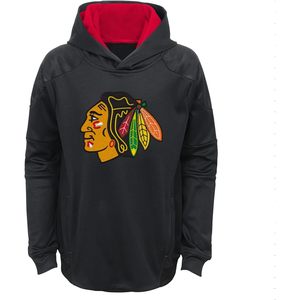 FOXA Chicago Blackhawks Sweat à capuche en polaire Performance pour jeunes 8-20 ans Unisexe Séchage rapide 100% polyester avec poche - Product Image 1