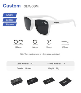 Custom Logo Night Vision Full Rim Square Sunglasses Wholesale Bulk UV400 Promotional Shades Party Wedding Favors <b>Men</b> Women - Product Image 2