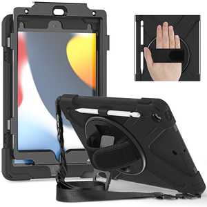 Custodia Robusta in Silicone Colorata Anti-caduta per <span class=keywords><strong>iPad</strong></span> 10.2 9a Generazione <span class=keywords><strong>2021</strong></span> con Tracolla e Supporto Pieghevole Girevole a 360° - Product Image 2