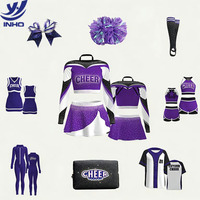 Tenue de cheerleading sur mesure, imprimée par sublimation, ensembles complets, extensible, séchage rapide, pour spectacle de danse