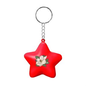 Llavero de Espuma con Forma de Estrella de Cinco Puntas con Logotipo Personalizado, Pelota Antiestrés, Juguete de Descompresión con Colgante e Impresión de Logotipo - Product Image 5