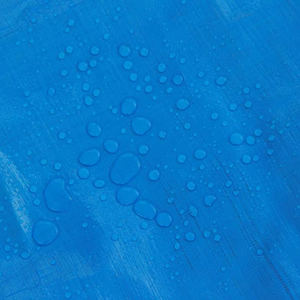 Fabricant de bâches en PE, bâche imperméable de 180 g/m², couleur orange/bleu, avec œillets - Product Image 1