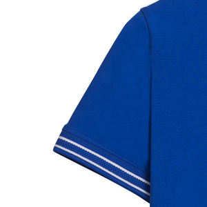 Polo tendance avec col côtelé et manches courtes, coupe élégante, adapté aux uniformes scolaires ou aux environnements de travail modernes - Product Image 3