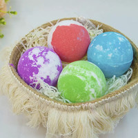 OEM Boules de Bain Moussantes Naturelles Biologiques Vegan Spa Relaxant Fizzier en Forme de Cœur Coffret Cadeau de Bombe de Bain avec Huile de Phéromone