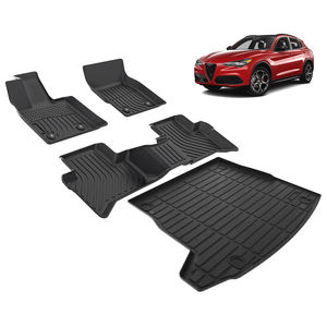 Usine En Gros Botte Plateau Tapis 3D Tpe Tapis De Sol De Voiture Avec Tapis De Coffre De Voiture Pour <span class=keywords><strong>Alfa</strong></span> <span class=keywords><strong>Romeo</strong></span> <span class=keywords><strong>Stelvio</strong></span> <span class=keywords><strong>Stelvio</strong></span> Quadrifoglio 2018-2024 - Product Image 2