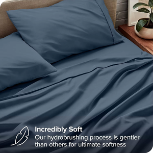 <span class=keywords><strong>Draps</strong></span> de lit Queen 100% coton <span class=keywords><strong>percale</strong></span> tissé, couleur unie moderne, respirants, ensemble de 4 pièces, pour hôtel et usage domestique - Product Image 3