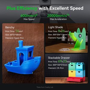 Máy in 3D Creality Ender 3 V3 Plus, phiên bản mới 2025, tốc độ cao 600mm/s, tự cân bằng, đầu phun dẫn động trực tiếp, kim loại chắc chắn - Product Image 4