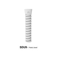 Insert fileté en plastique SDU9-1, manchon en nylon pour fixation de traverses en béton pour système de fixation de rails W14 EN 13481-2