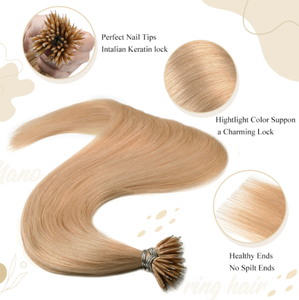Extensiones de Cabello Humano Remy 100% con Anillas Nano, Alta Calidad, Cutícula Alineada, Sin Caída, Sin Enredos, Cabello Virgen - Product Image 3