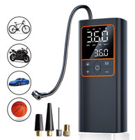 6000mAh 150PSI Inflador de neumáticos Inflación Pantalla LED Compresor de aire portátil para automóvil con Banco de energía