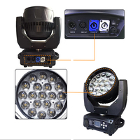 MAC Aura 19 pièces 15w Zoom tête de lavage mobile Dj scène Club lumière Led faisceau de lavage Zoom tête mobile