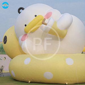 वर्ग सजावट बड़े inflatable खिलौने बतख डिजाइन inflatable बतख मॉडल विज्ञापन सजावट के लिए एलईडी लाइट के साथ - Product Image 3