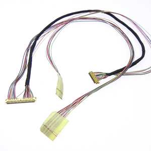 Aangepaste 40-pins 0,5 mm 20455 connector PTFE LVDS-kabel, hoogtemperatuur displaykabel met treklip voor industriële LCD-moduleassemblage - Product Image 5