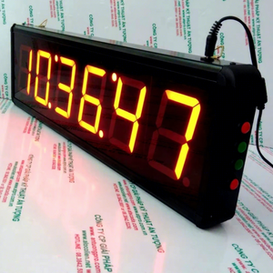 ATC-HHMM-L Modern Plastic <b>Digital</b> LED Wall <b>Clock</b> Battery Operated <b>Large</b>-Screen From ATPRO Vietnam - Product Image 1